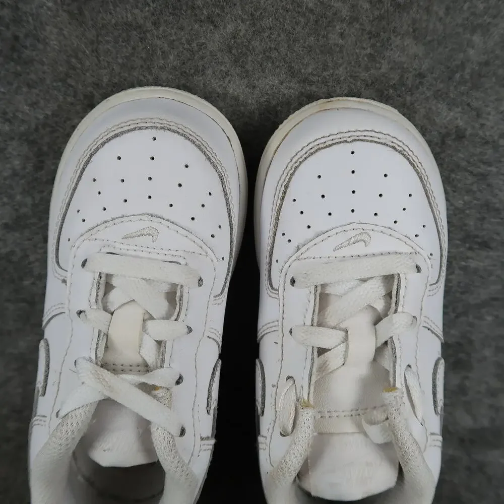 Nike Shoes Kids Toddler 8 Sneakers Force 1 LE Casual Trainers White Lace Up